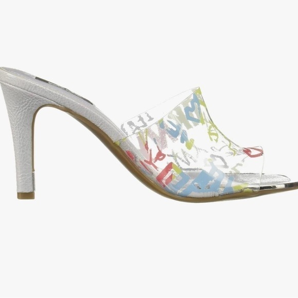 Nib DKNY Bronx Dress Sandals in Clear / Pastel - Picture 3 of 12